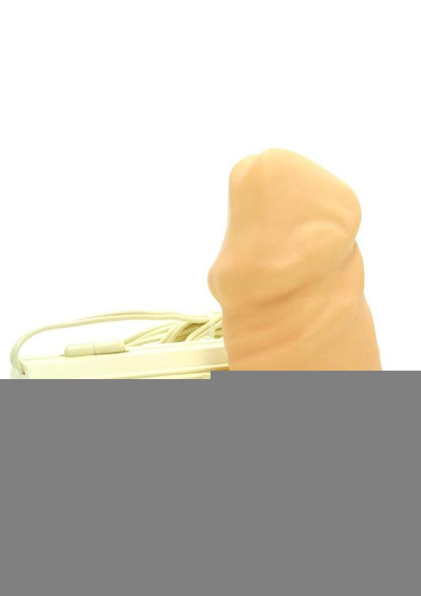 2-Inch Latex Multi Speed Vibrating Penis Extension Sleeve - Vanilla