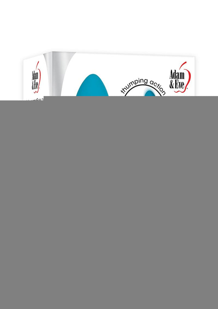 Adam and Eve - Eve's G-Spot Thumper with Clit Motion Silicone Rechargeable Remote Control Massager - Teal