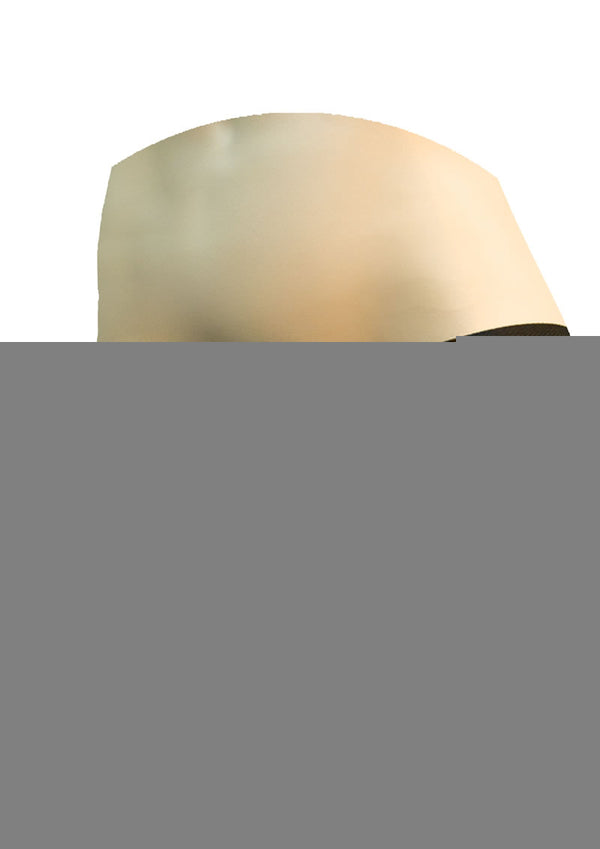 All American Whoppers Vibrating Dildo with Universal Harness Latin - Black/Caramel - 6.5in