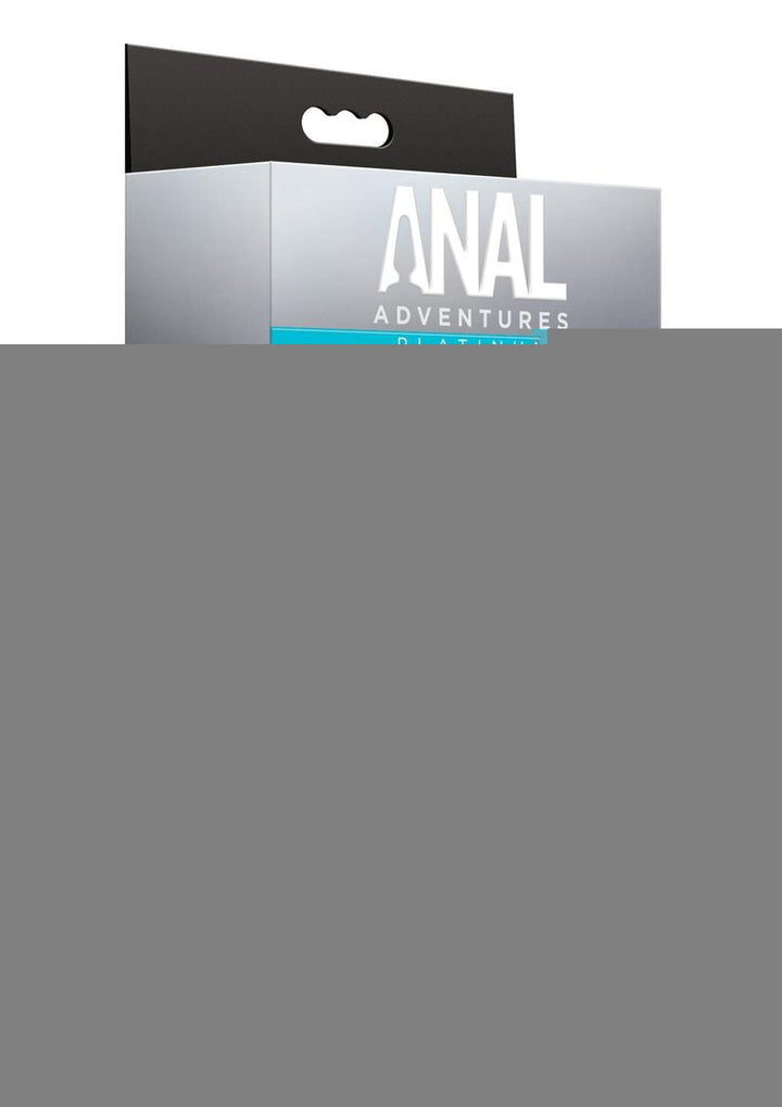 Anal Adventures Platinum Silicone Rechargeable Vibrating Prostate Massager 03 - Black