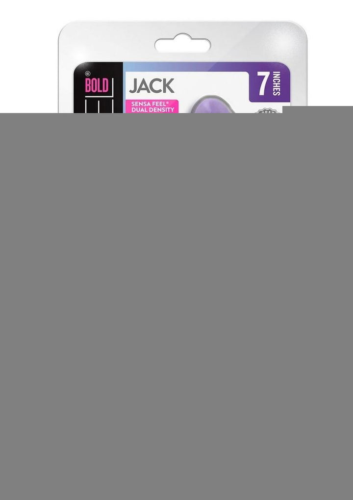 Au Naturel Bold Jack Dildo with Suction Cup - Purple - 7in