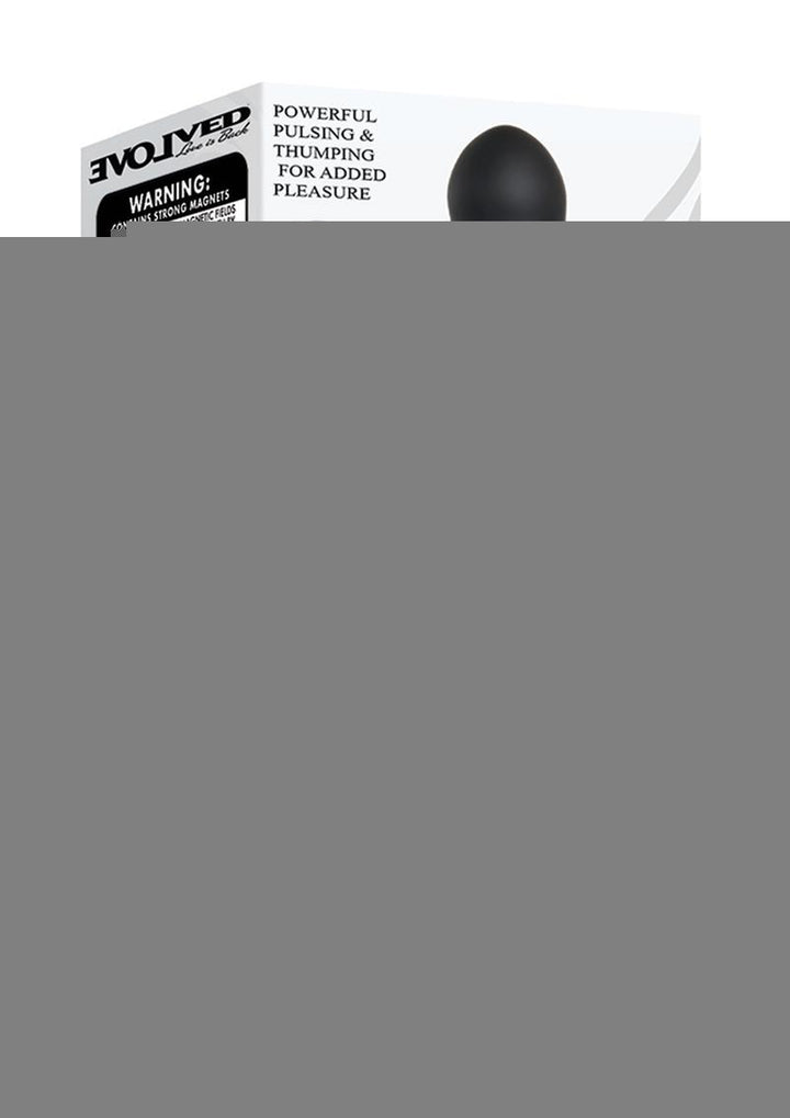 Backdoor Banger Silicone Rechargeable Anal Vibrator with Remote Control - Black