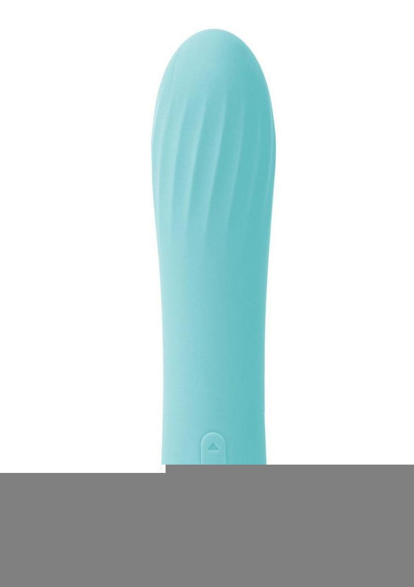 Bodywand My First 5 Inch Classic Silicone Rechargeable Vibrator - Blue/Light Blue