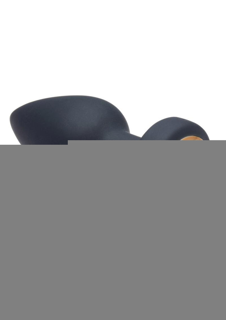 Booty Sparks Silicone Vibrating Led Plug - Black - Large