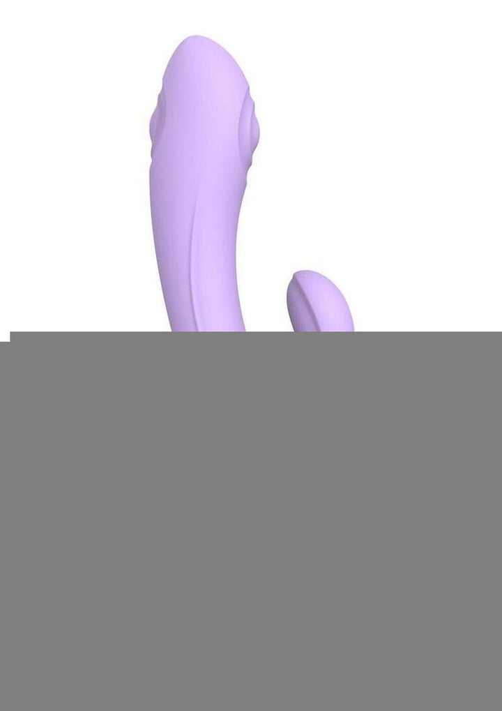 Bunny and Clyde Rechargeable Silicone Rabbit Vibrator - Purple/Viva Mauve