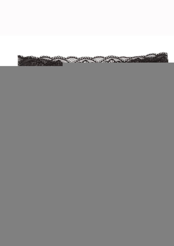 Calexotics Silicone Rechargeable Lace Panty Vibe with Remote Control (3 Pieces) - L/XL - Black