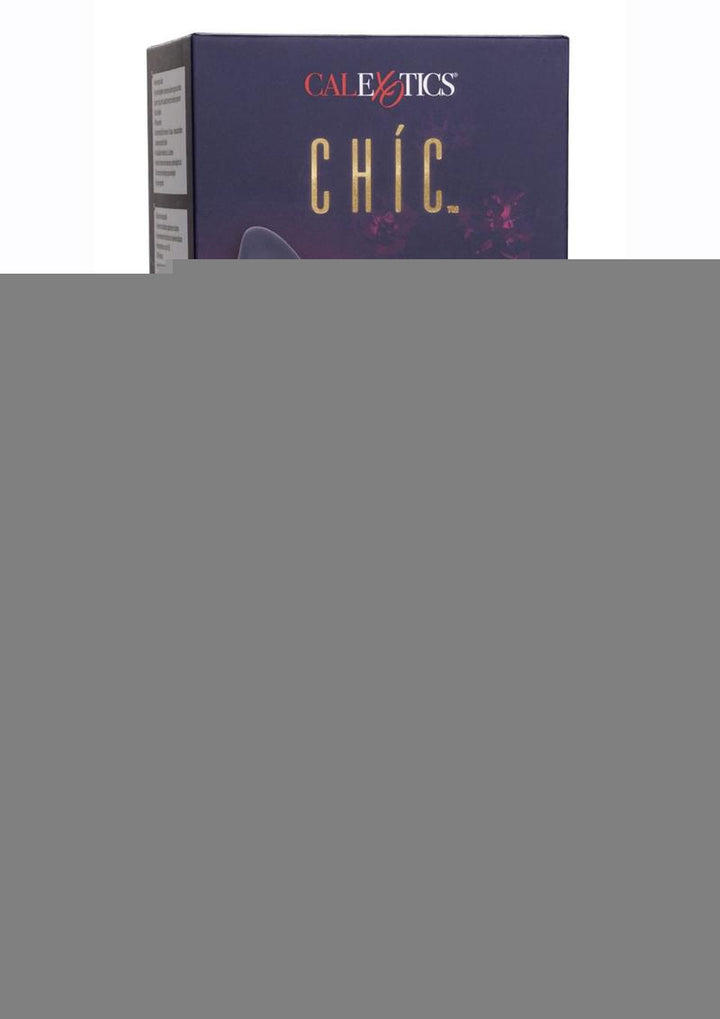 Chic Blossom Rechargeable Silicone Rabbit Vibrator - Blue