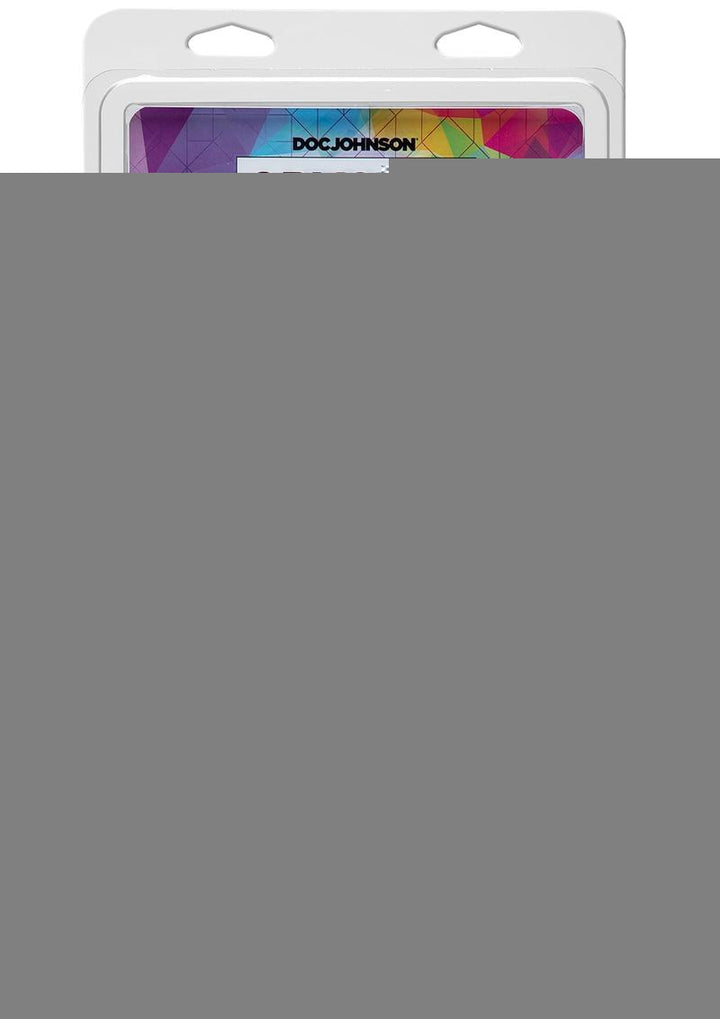 Crystal Jellies Dildo with Balls - Purple - 7in