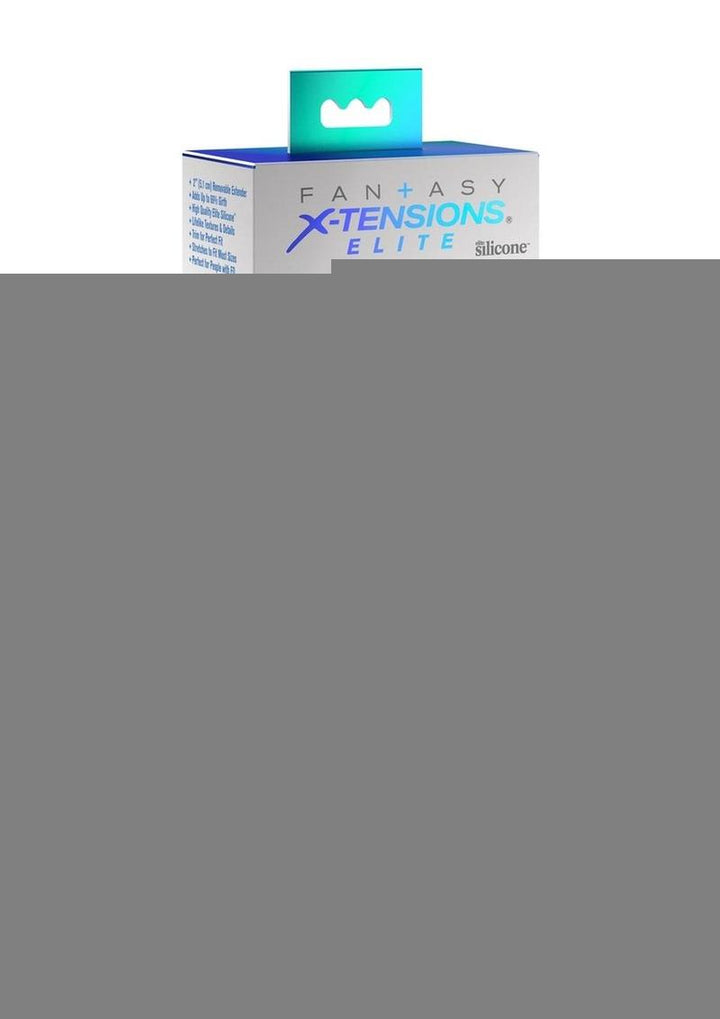 Fantasy X-Tensions Elite Silicone 8in Sleeve with 2in Plug - Vanilla