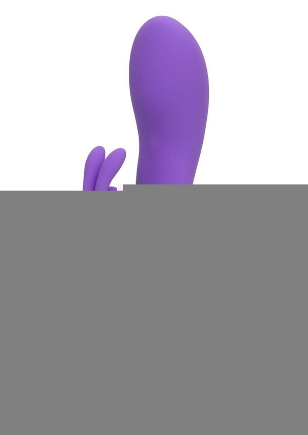 Flex Bend and Hold Double Rumbler Rechargeable Silicone Vibrator - Purple