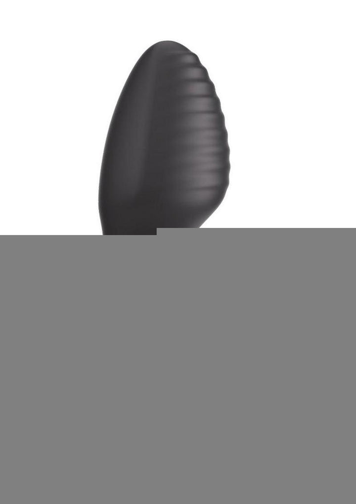 Frenzy Pressure Sensing App Control Rotating Rechargeable Silicone Butt Plug - Black