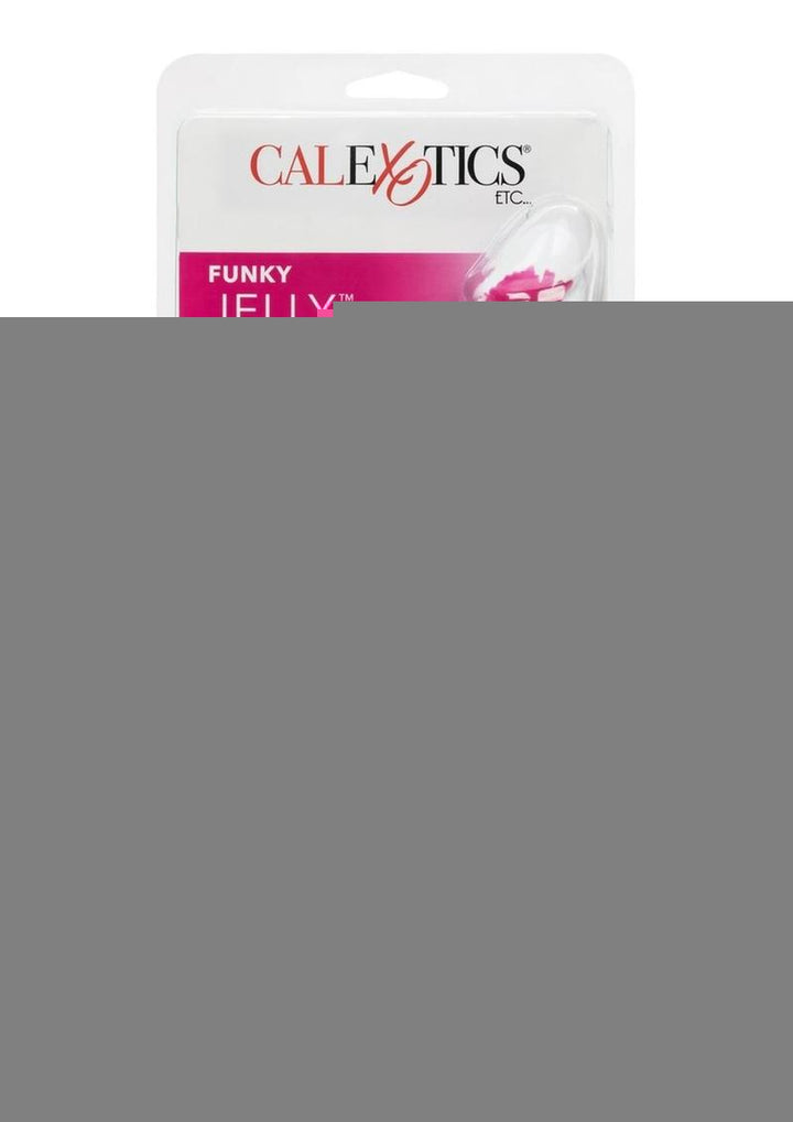 Funky Jelly Curved Vibrator - Pink - 7.5in
