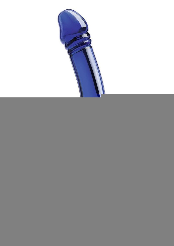 Glas Double-Sided Glass Dildo For G-Spot and P-Spot Stimulation - Blue - 11in