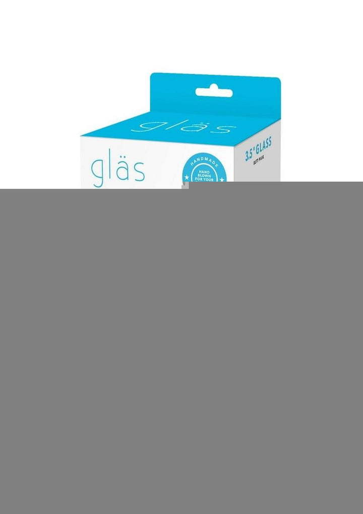 Glas Glass Butt Plug - Clear - 3.5in