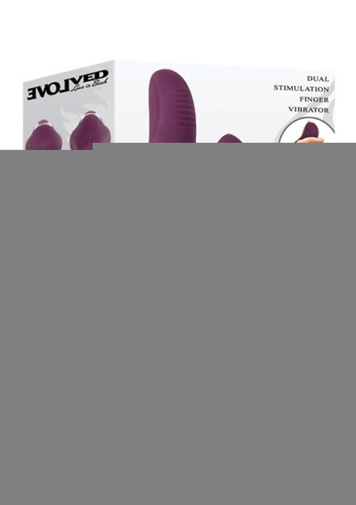 Helping Hand Silicone Rechargeable Finger Vibrator - Purple