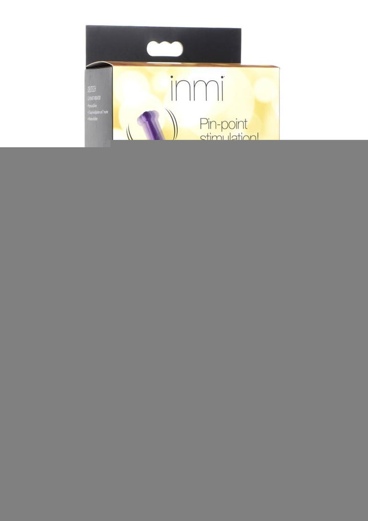Inmi Power Zinger Pro Pulsing G-Spot Silicone Rechargeable Pinpoint Vibrator with Interchangeable Tips - Purple