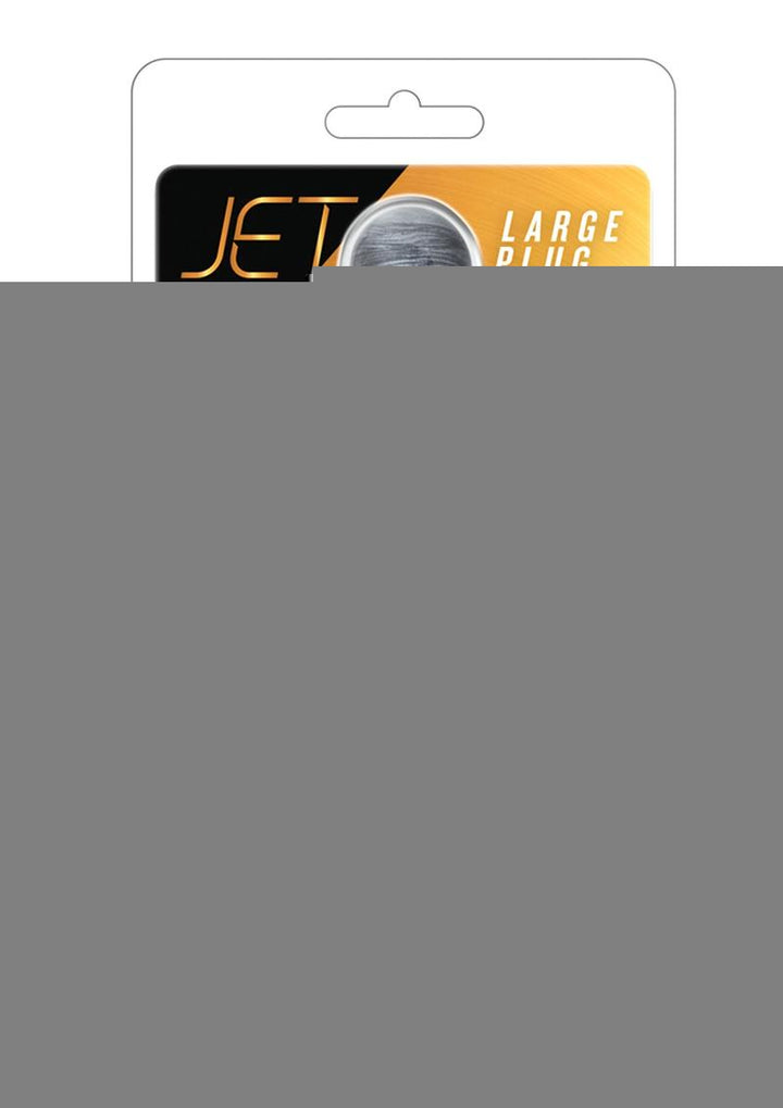 Jet Plug Butt Plug - Large - Carbon Metallic - Black