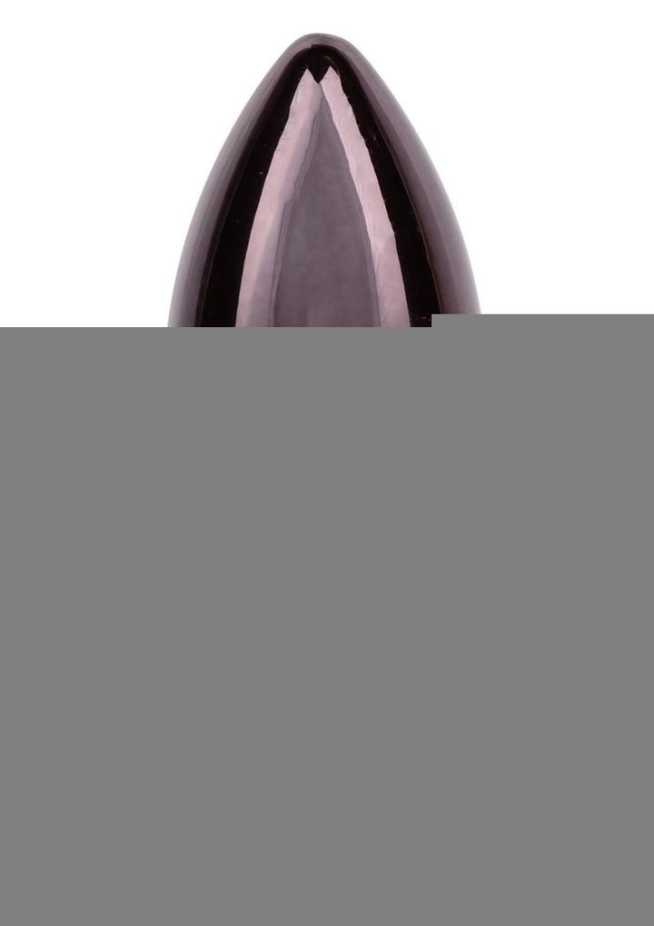 Jewel Black Diamond Heart Anal Plug - Black - Small