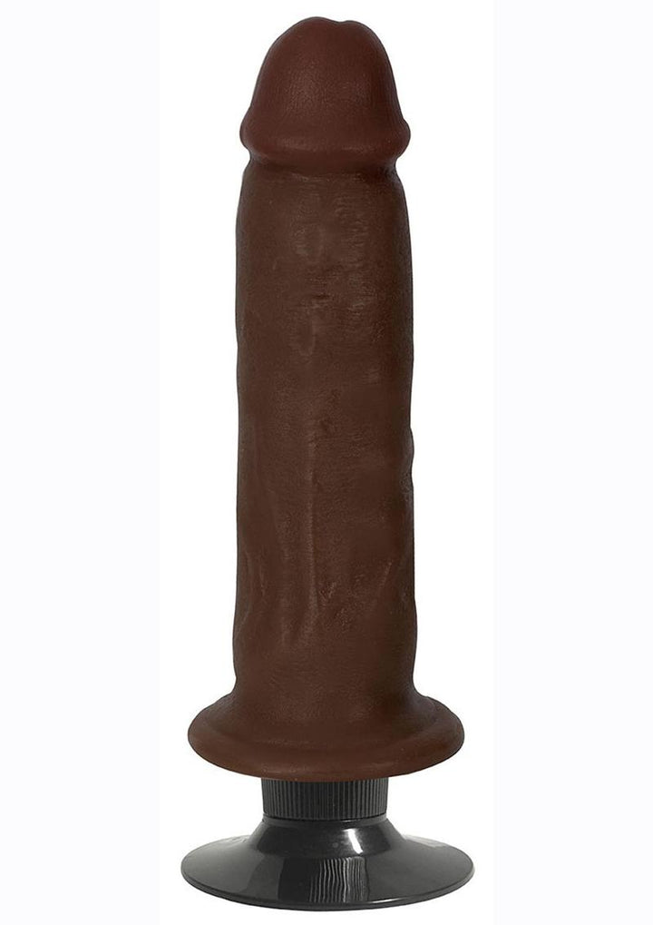 Jock Vibrating Dildo - Chocolate - 7in