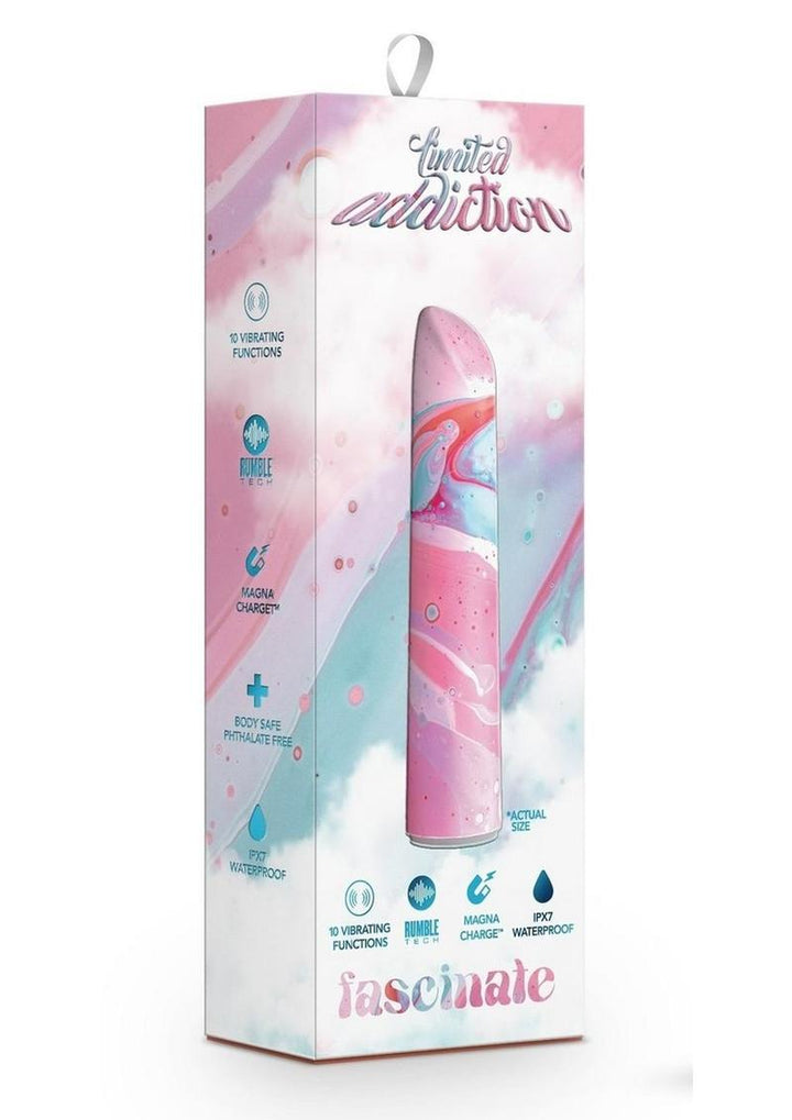 Limited Addiction Fascinate Rechargeable Power Vibrator - Peach/Pink