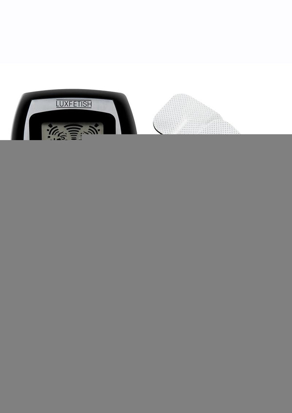 Lux Fetish Electro-Sex Kit with Stimulation Pads - Black/Silver