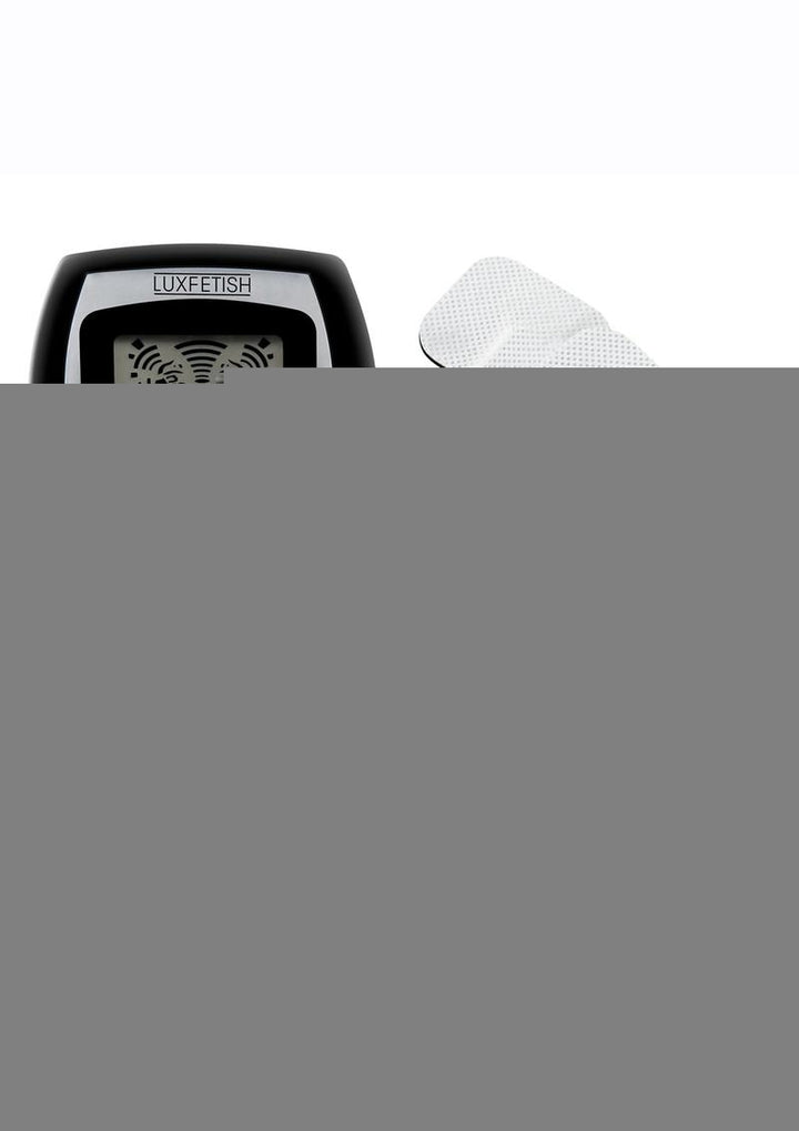 Lux Fetish Electro-Sex Kit with Stimulation Pads - Black/Silver