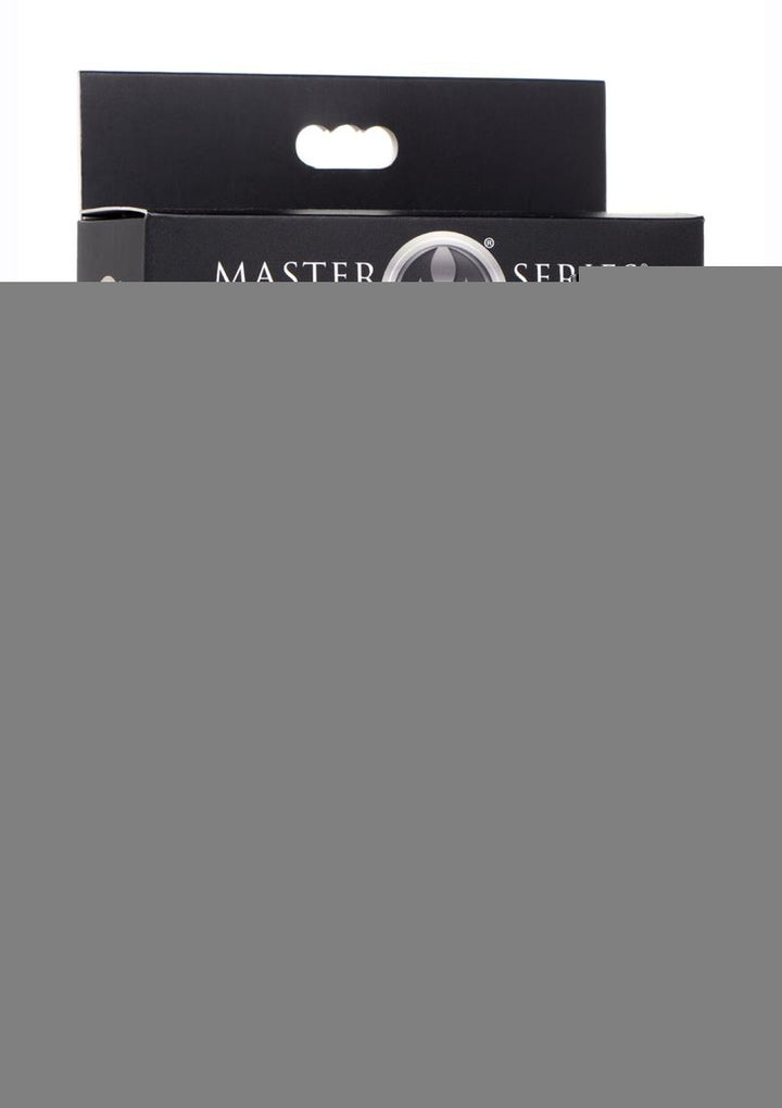 Master Series Bondage Baddie Collar with O-Ring - Black/Gold