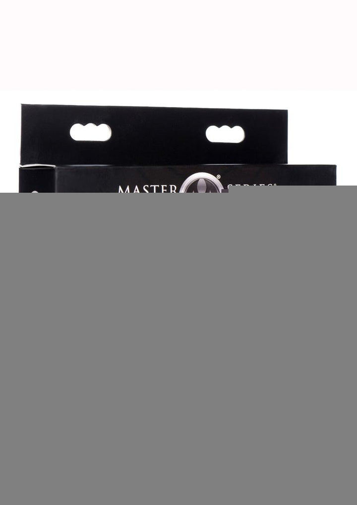 Master Series Dark Delights Curved Silicone Anal Trainer - Black - 3 Piece/Set