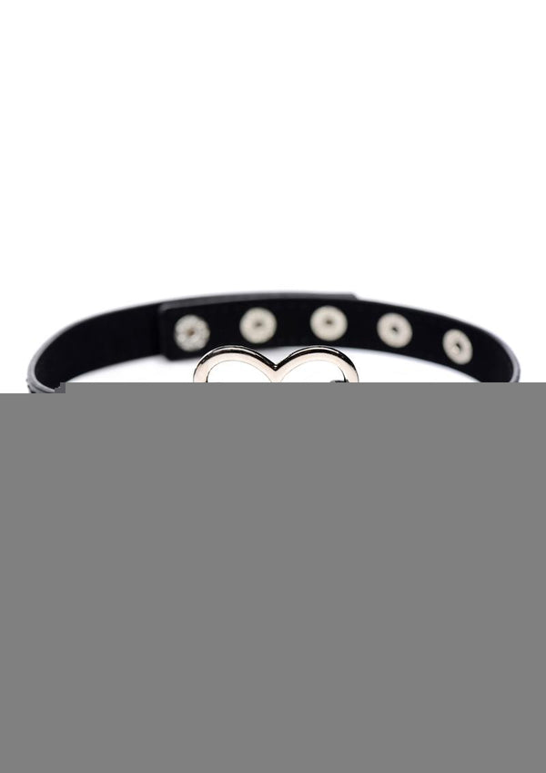 Master Series Heart Choker Necklace - Black