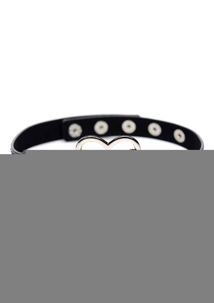 Master Series Heart Choker Necklace - Black