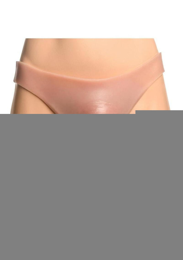 Master Series Thick Hollow Silicone Strap-On - Vanilla