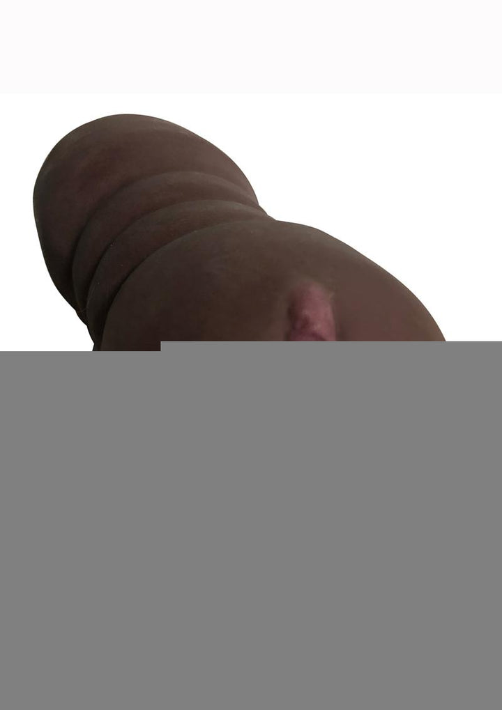 Mistress Brandy and Buffy Vibrating Bioskin Stroker BFF's - Pussy and Ass - Chocolate