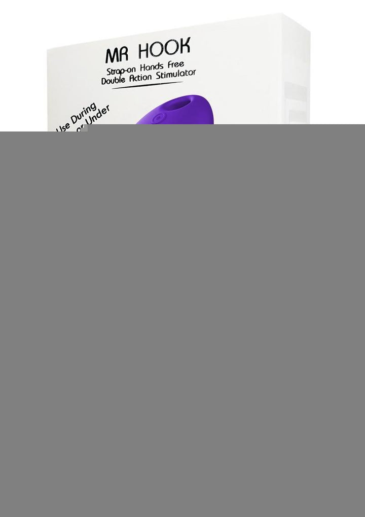 Mr. Hook Rechargeable Silicone Dual Vibrator - Purple