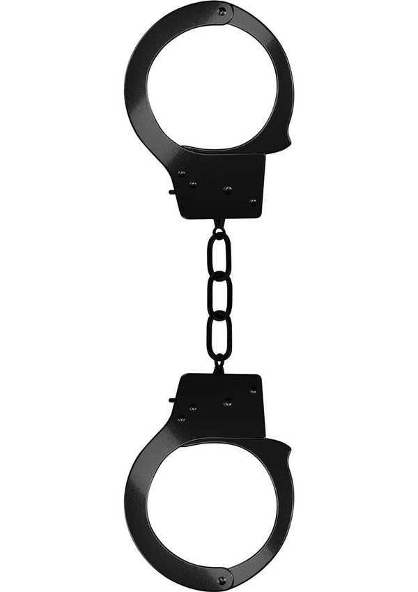 Ouch! Beginner's Handcuffs - Black/Metal