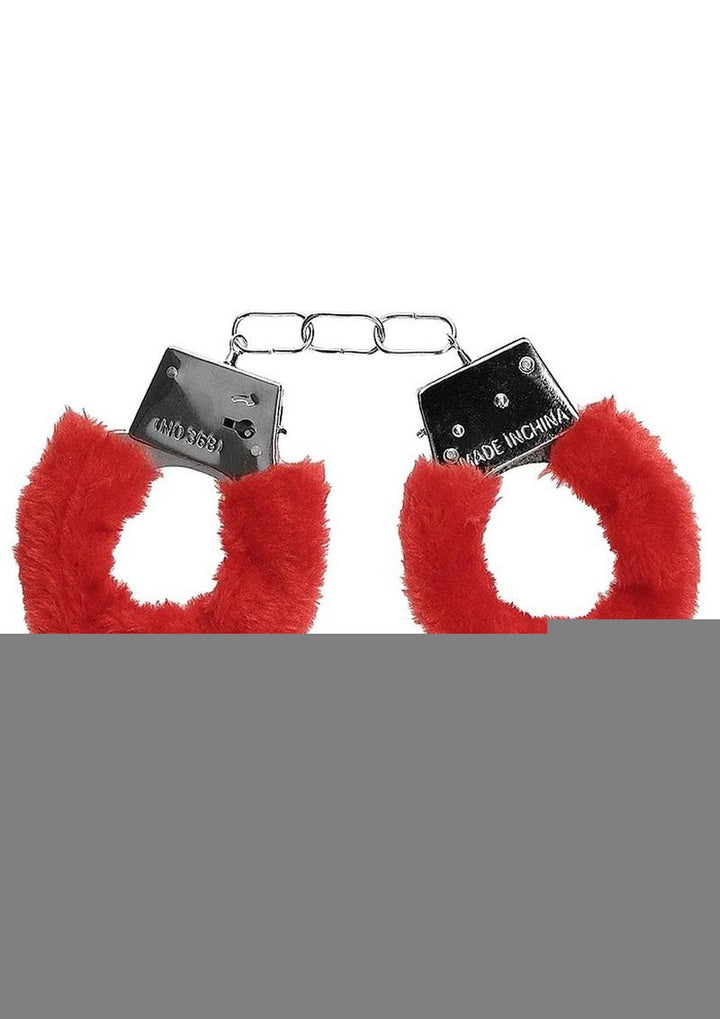 Ouch! Beginner's Handcuffs Furry - Red