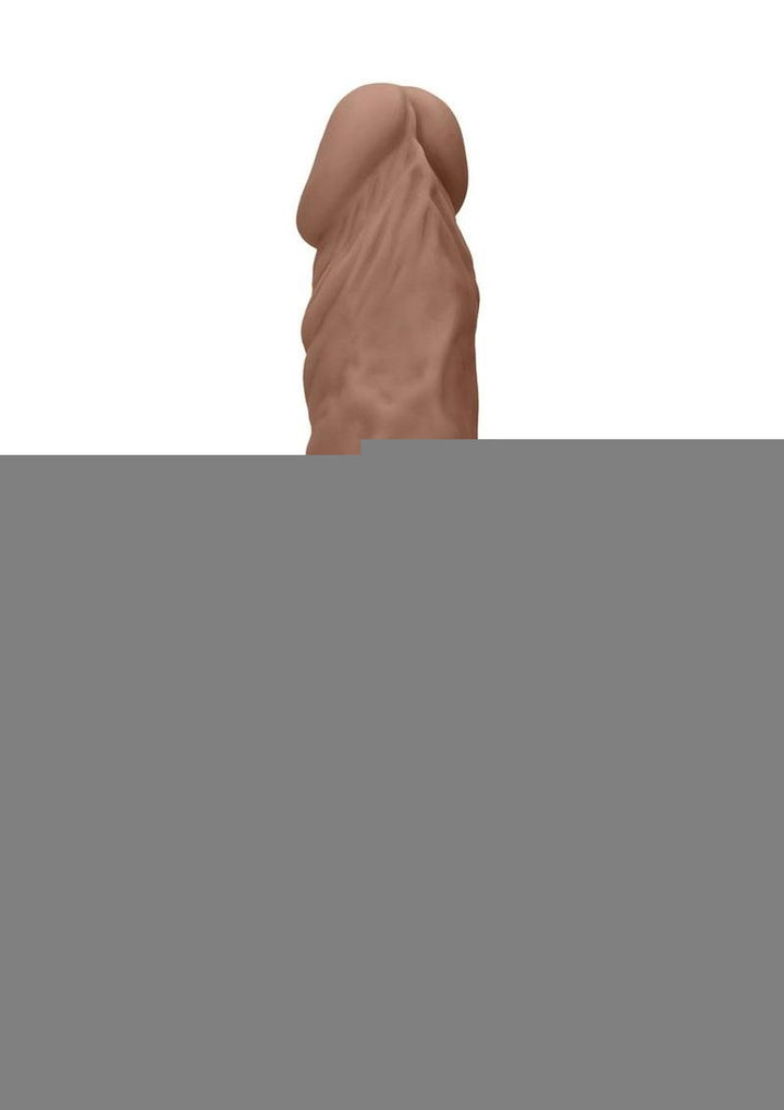 Realrock Skin Realistic Dildo Without Balls - Caramel - 8in
