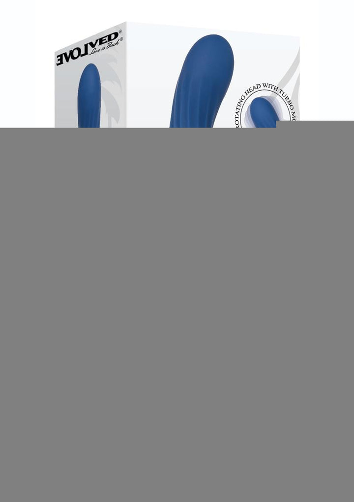 Remote Rotating Silicone Rechargeable Rabbit - Blue