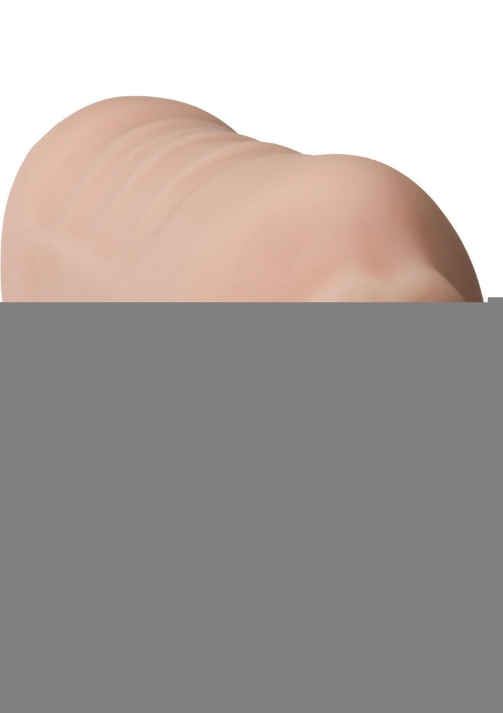 Sasha Grey Ultraskyn Deep Throat Sucker Vibrating Masturbator with Bullet - Mouth - Flesh/Vanilla