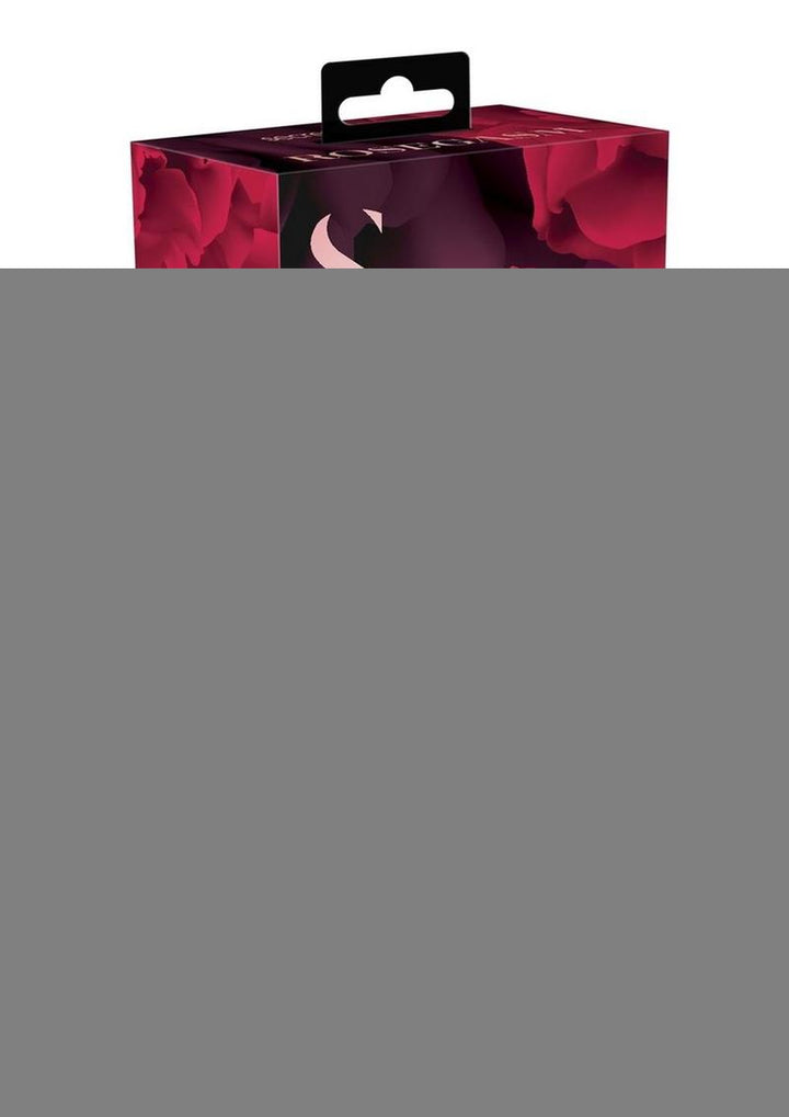 Secret Kisses Rosegasm Lingo Rechargeable Silicone Dual End Vibrator with Clitoral Stimulator - Red