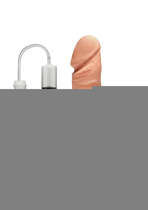 The D Perfect D Ultraskyn Squirting Dildo - Vanilla - 7in