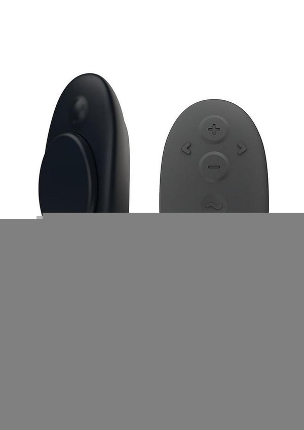 We-Vibe Moxie+ Wearable Rechargeable Silicone Panty Vibe Clitoral Stimulator with Remote - Black