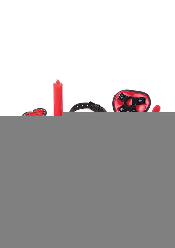 WhipSmart Heartbreaker - Black/Red - 10 Piece/Set