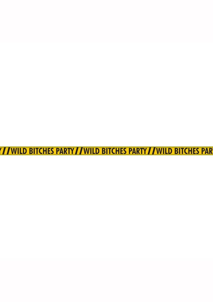 Wild Bitches Party Tape - Black/Yellow - 100ft