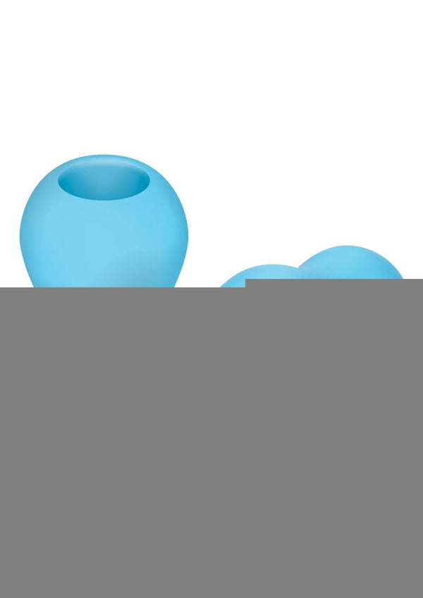 ZOLO Squeezable Mini Double Bubble Masturbator - Blue
